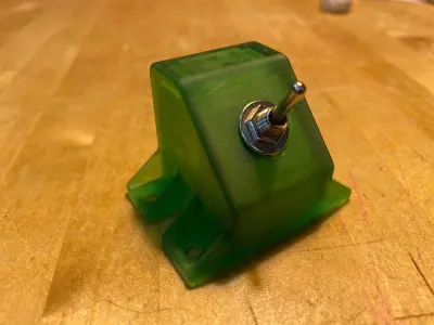 Toggle Switch Brackets 45 Degree 1-4 holes for switches 3D print model