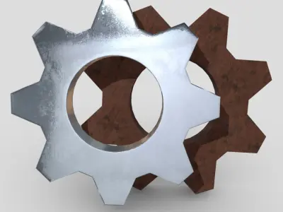 CC0 - Gear Free low-poly 3D model