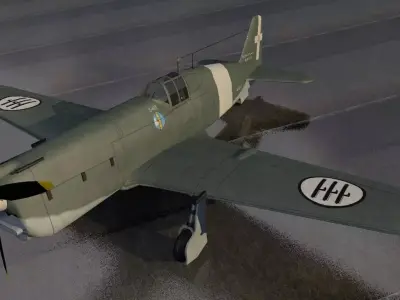 SAI Ambrosini S-403 Dardo 3D model