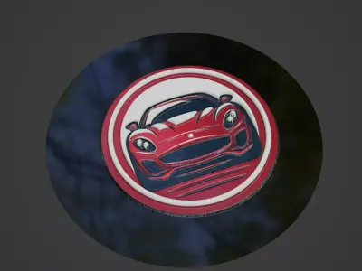 Car Pendant Medallion 3D print model 117