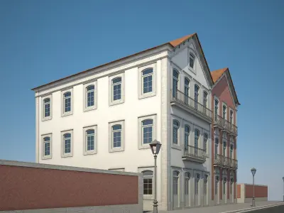 Apartment Building 16 3D model