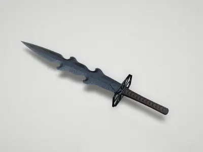 Game asset Wavy-Edged Unconventional Blade 3D model