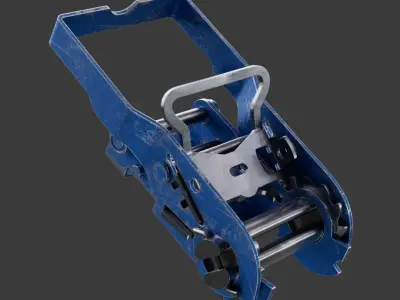Ratchet Strap Low poly model Low-poly 3D model