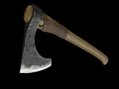 Bearded Axe Low-poly 3D model