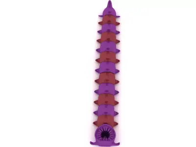 Spiral Tentacle Creature 3D print model