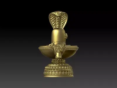 SHIVLING AND NAG MODEL 3D print model