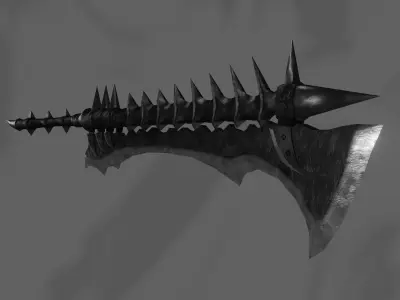 Fantasy sword PBR Low-poly 3D model purchase