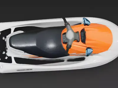 Realistic Luxury Jet Ski 3D Model Low-poly 3D model