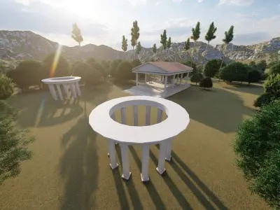 Historical temple-place of worship 3D model order
