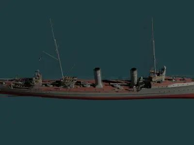 destroyer Siberian Shooter 3D model