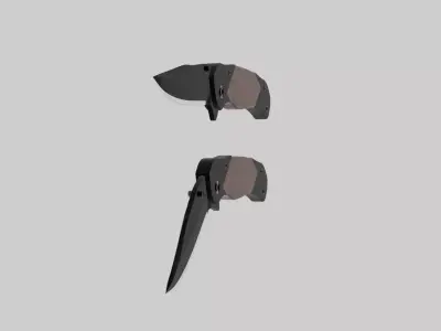 knife Low-poly 3D model get
