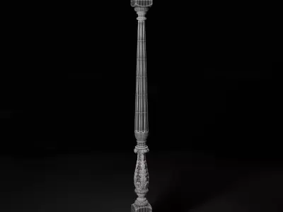 Classic Decorative Stair Baluster 3D model