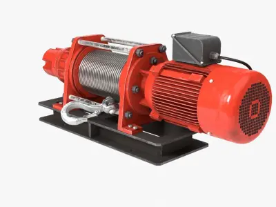 Electric Winch 3D model