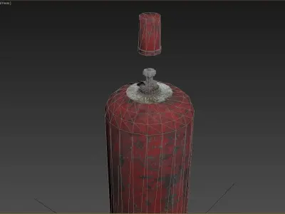  low poly model of a gas cylinder of 34 l and 27 l Free low-poly 3D model