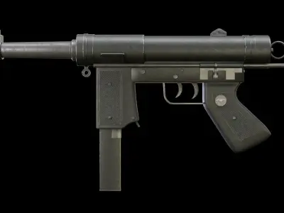 Submachine gun Halcon ML63  3D model