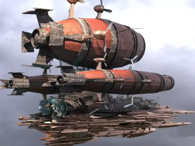 Templar Airship 1 3D model