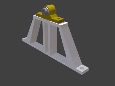 KP08 raised bearing mount 3D print model