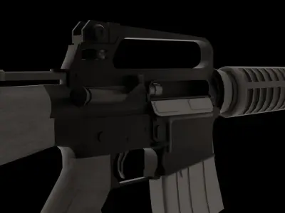 M16A2 Low-poly 3D model