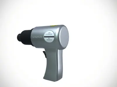 Heavy Duty Air Hammer Pneumatic Tools Low-poly 3D model