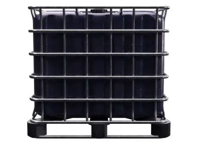 Intermediate Blue Bulk Container Low-poly 3D model