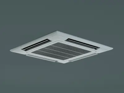 Low Poly Ceiling Air Conditioner Low-poly 3D model