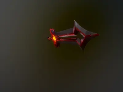Gladiator epic Sword from World of Warcraft Low-poly 3D model