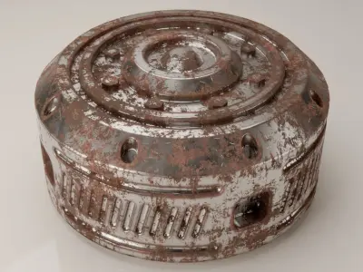 Rusty Mechanical Prop 1 3D model