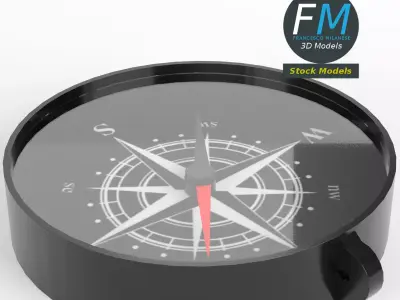 Toy compass 3D model