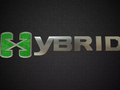 hybrid logo 3D model from CGTrader