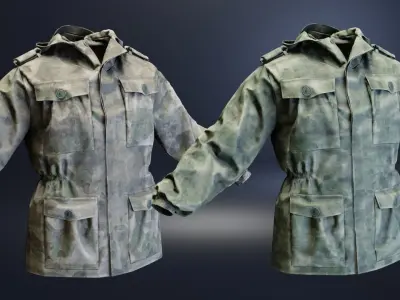 Spetsnaz Guerrilla-T9 Panacea Atacs FG Jacket Low-poly 3D model