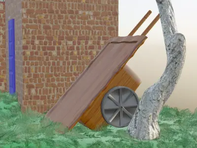 Egyptian Carro Cart 3D model