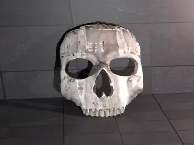 GHOST SIMON RILEY MW2 MASK 3D model