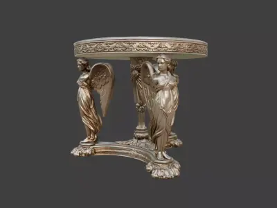 The Angelic Round Table Low-poly 3D model