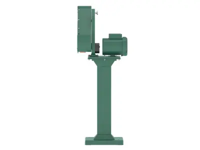 Garage Three Wheel Belt Grinder 3D model