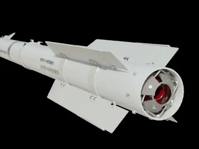 Military missile 3D model purchase