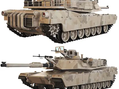 Tank Abrams M1A2 2016 3D model