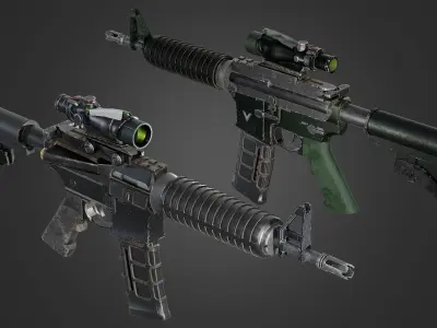 Weapons Pack 5 Low-poly 3D model