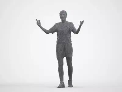 Basics0787 - A set containing 5 models of male and female 3D model