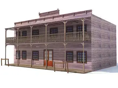 Western Styled House 2 3D model