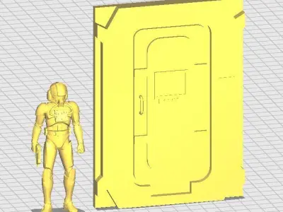 Custom SCI FI AIRLOCK DOOR 3D print model