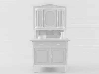 old kitchen cabinet 3D model