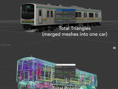 JR205-600 Utsunomiya Line Y1 Marchen 3D model