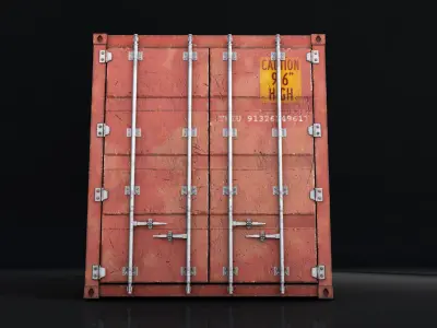 Shipping Container- High quality 3D model