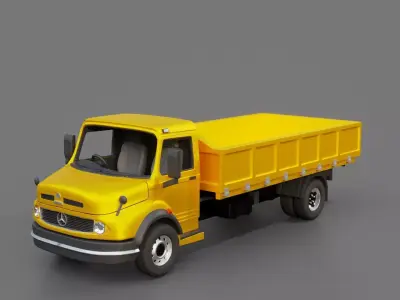 Mercedes-Benz LAK 710 Flatbed Truck 3D model