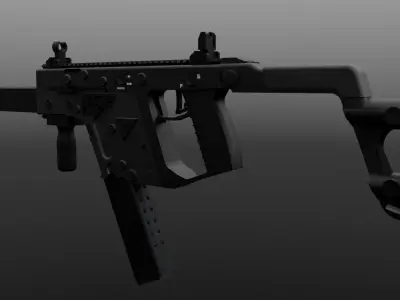 Kriss Super V Vector Model Low-poly 3D model