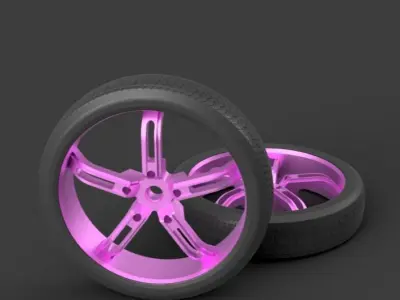 Bike wheel model 1 3D model