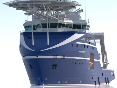 Anchor Handling Tug Rem Gambler 3D model