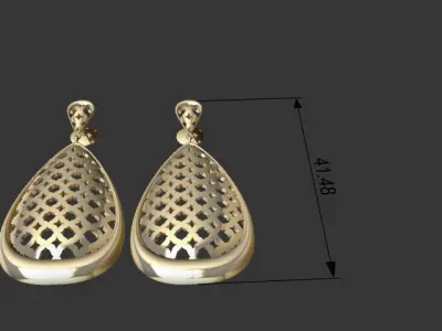 Taj Mahal earrings Free 3D print model