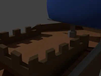 Pirate Ship Low-poly 3D model 2