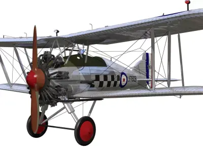 Gloster Gamecock 3D model